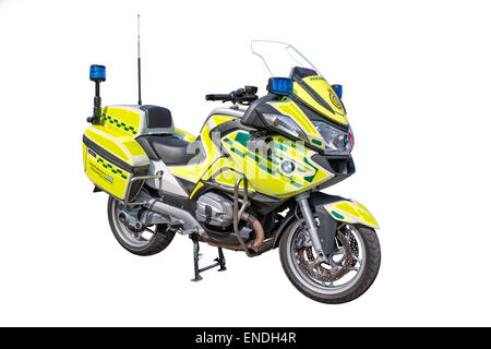 Ein Schnitt aus Wiltshire NHS Vertrauen Sanitäter BMW Motorrad Response Unit Stockfoto