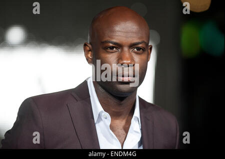 "Interstellar" UK film Premiere im Odeon Leicester Square - Ankünfte statt.  Mit: David Gyasi Where: London, Vereinigtes Königreich bei: 29. Oktober 2014 Stockfoto