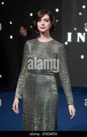 "Interstellar" UK film Premiere im Odeon Leicester Square - Ankünfte statt.  Mit: Anne Hathaway wo: London, Vereinigtes Königreich bei: 29. Oktober 2014 Stockfoto