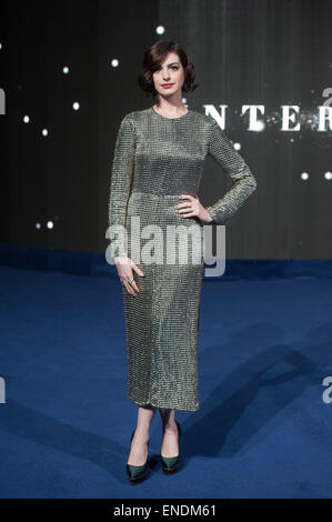 "Interstellar" UK film Premiere im Odeon Leicester Square - Ankünfte statt.  Mit: Anne Hathaway wo: London, Vereinigtes Königreich bei: 29. Oktober 2014 Stockfoto