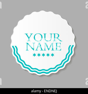 Abstrakte Design Label Vector Illustration EPS10 Stockfoto