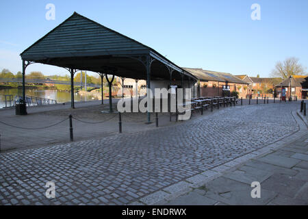Exeter Quay am Fluss Exe und Exeter Kanal Stockfoto