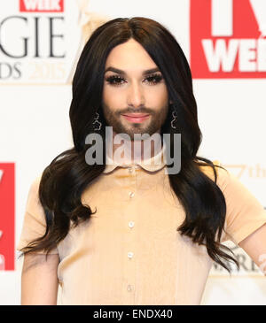 Conchita Wurst bei den 2015 späterem Awards in Melbourne, Australien 3. Mai 2015. Stockfoto