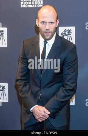 Schauspieler Jason Statham besucht Pionier Abendessen während 2015 CinemaCon in Las Vegas. Stockfoto