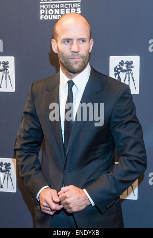 Schauspieler Jason Statham besucht Pionier Abendessen während 2015 CinemaCon in Las Vegas. Stockfoto