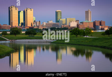 Fort Worth ist die 17.-größte Stadt in den Vereinigten Staaten von Amerika und die fünftgrößte Stadt im Bundesstaat Texas. Stockfoto