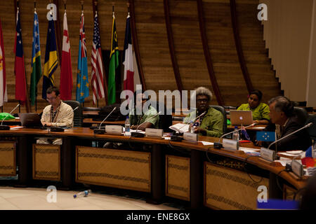 Neu-Kaledonien, Noumea, Oceania 21, Meetings, dritte Auflage des Ozeanien Weltgipfel für nachhaltige Entwicklung, Vertreter der Stockfoto