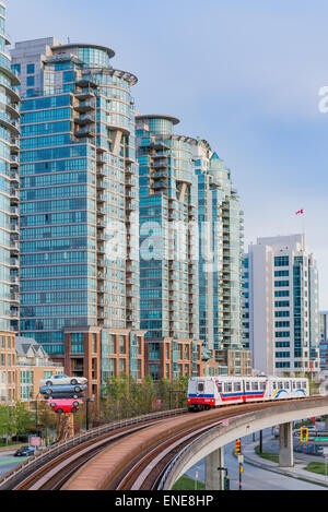 Skytrain Rapid Transit, Vancouver, Britisch-Kolumbien, Kanada. Stockfoto