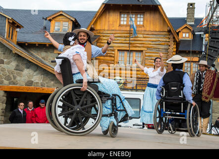 Gaucho Feier in Patagonien, Argentinien Stockfoto