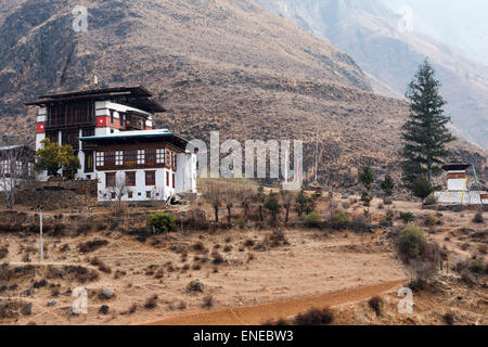 Tamchhog Lhakhang, private Tempel in der Nähe von Paro, Bhutan, Asien Stockfoto