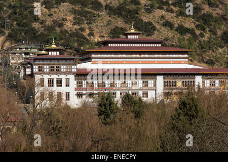 SAARC, National Assembly building, Thimphu, Bhutan, Asien, von Trashi Chhoe Dzong Stockfoto