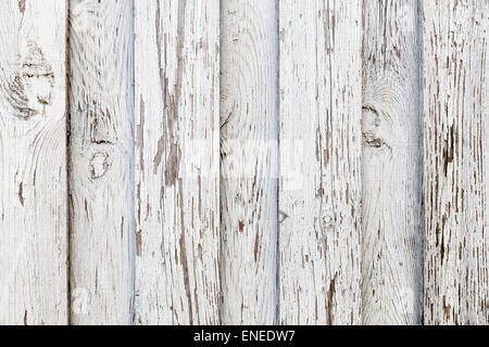 Weiße Holzplanken Vintage oder Grunge Hintergrundtextur Stockfoto