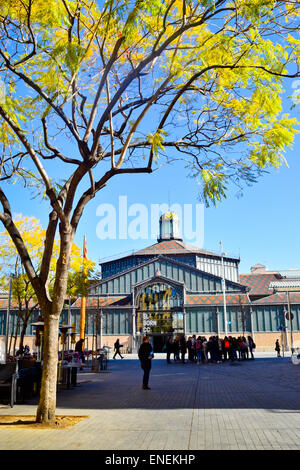 El Kulturzentrum geboren. Mercat del geboren, Barcelona, Katalonien, Spanien. Stockfoto