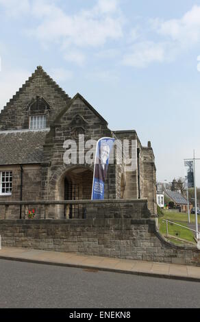 Außenseite von Andrew Carnegie Geburtsort Museum in Dunfermline Fife Schottland April 2015 Stockfoto