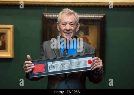 Sir Ian McKellen: Freiheit von der City of London - Fototermin statt in Guildhall.  Mitwirkende: Sir Ian McKellen Where: London, Vereinigtes Königreich bei: 30. Oktober 2014 Stockfoto