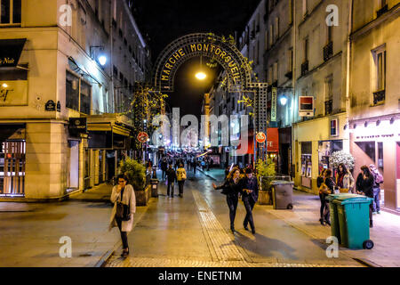Frankreich Paris Rue Montorgueil Stockfoto