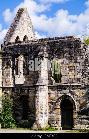 St. Leonards Krankenhaus bleibt, Museum Gärten, York, UK Stockfoto