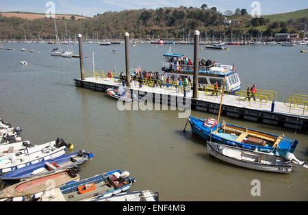 Dartmouth und Kingswear Personenfähre terminal auf dem River Dart in Devon UK Stockfoto