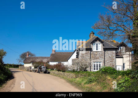 Bauernhaus in Hl.Antonius in Meneage, Cornwall, UK Stockfoto