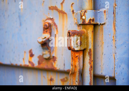 Industrietor in Nahaufnahme Stockfoto