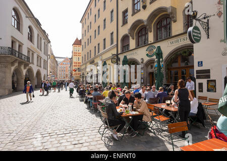 Hofbräuhaus und Wirtshaus Ayingers am Platzl Inn Altstadt, München, Upper Bavaria, Bavaria, Germany Stockfoto