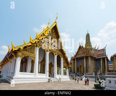 Wat Phra Kaeo, großer Palast, Bangkok, Thailand Stockfoto