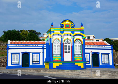 Heiligen Geist Tempel Imperio da Caridade, Praia da Vitoria, Terceira, Azoren, Portugal Stockfoto