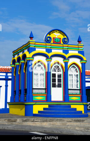 Heiligen Geist Tempel Imperio da Caridade, Praia da Vitoria, Terceira, Azoren, Portugal Stockfoto