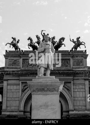 Palermo, Sizilien, Tourismus, Statuen, Kathedrale, Opernhaus, Straßen, Marmor Stockfoto