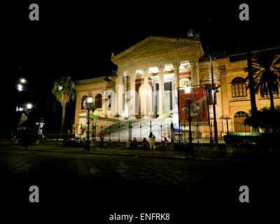 Palermo, Sizilien, Tourismus, Statuen, Kathedrale, Opernhaus, Straßen, Marmor Stockfoto