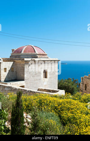 Verkündigung-Kapelle, Dingli Cliffs, Malta Stockfoto