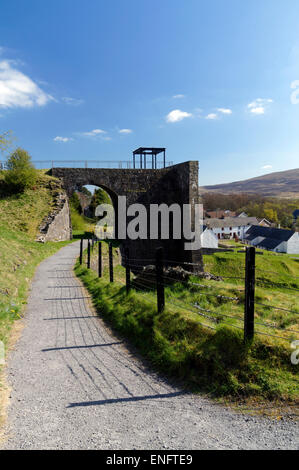 Wasser Balance Tower, Blaenavon Eisenhütte Teil des UNESCO-Weltkulturerbes, Blaenavon, South Wales Täler, Wales, UK. Stockfoto