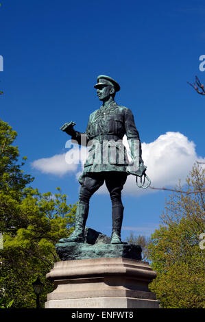 Statue von Lord Ninian Crichton Stuart von William Goscombe John 1919 Gorsedd Gärten, Cathays Park, Cardiff. Stockfoto