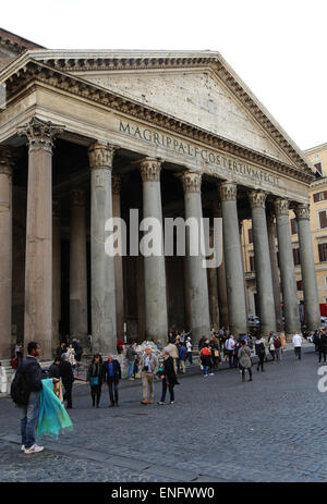 Italien. Rom. Pantheon. Römischer Tempel. Stockfoto