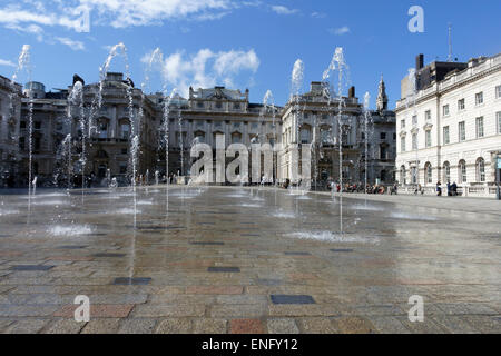 Brunnen in Somerset House, London Stockfoto