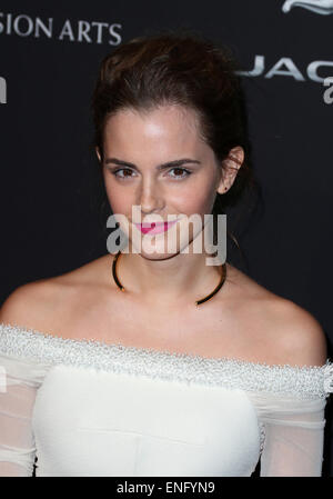 2014 BAFTA Los Angeles Jaguar Britannia Awards präsentiert von BBC America und United Airlines statt bei The Beverly Hilton Hotel - Anreise mit: Emma Watson wo: Beverly Hills, Kalifornien, USA bei: 30. Oktober 2014 Stockfoto