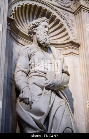 St. Paul von Michelangelo am Dom Santa Maria Assunta in Siena, Italien Stockfoto