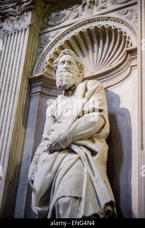 St. Paul von Michelangelo am Dom Santa Maria Assunta in Siena, Italien Stockfoto