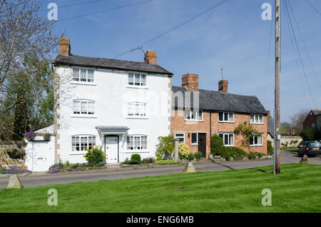 Traditionelle Häuser in Warwickshire Dorf von Tredington in der Nähe von Shipston auf Stour Stockfoto