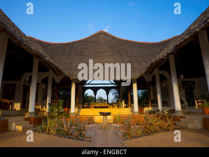 Bestandteil der luxuriösen Sasaab Lodge am Ufer des Uaso Nyiru Fluss, Samburu County, Samburu National Reserve, Kenia Stockfoto