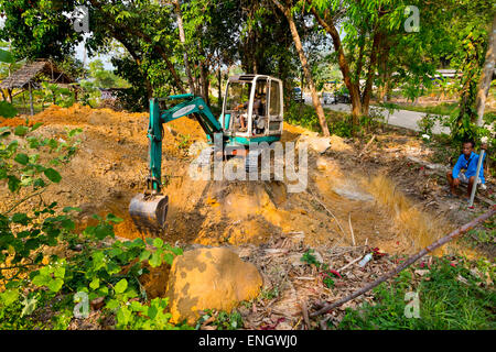 Bagger in Kai Bae auf Ko Chang, Thailand Stockfoto