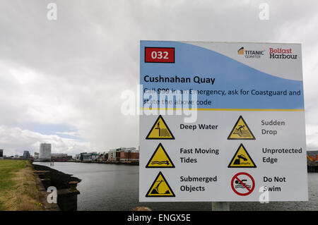 Cushnahan Quay, Belfast Stockfoto