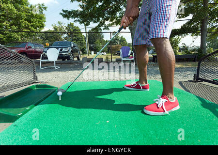 Driving Range Golf-Praxis Stockfoto