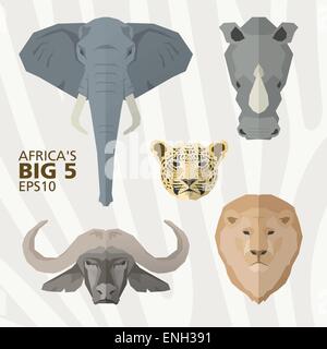 Afrikas Wildtiere Vektor Stock Vektor