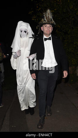 Jonathan Ross Halloweenparty - Ankünfte mit: Gast wo: London, Vereinigtes Königreich bei: 31. Oktober 2014 Stockfoto