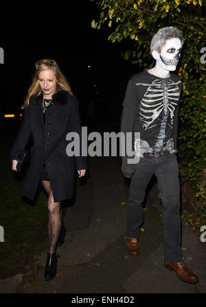 Jonathan Ross Halloweenparty - Ankünfte mit: Gast wo: London, Vereinigtes Königreich bei: 31. Oktober 2014 Stockfoto