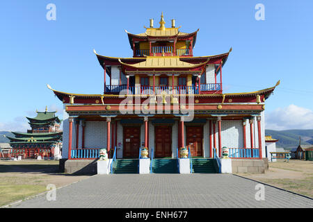 Tibetisch-buddhistischen Tempel in den Ivolginskij-Tempel-Komplex in Burjatien, Sibirien. Stockfoto