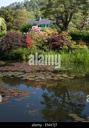 Monets Garten und Haus in Giverny, Frankreich Stockfoto