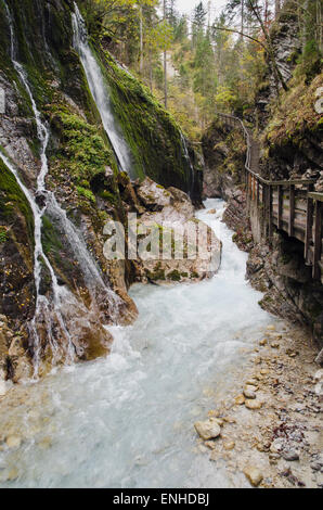 Wimbachklamm, Ramsau Bei Berchtesgaden, Berchtesgaden Nationalpark Berchtesgaden District, Upper Bavaria, Bayern, Deutschland Stockfoto