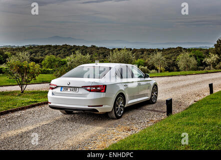 Skoda Superb III, 2,0 TSI / 162 kW Stockfoto